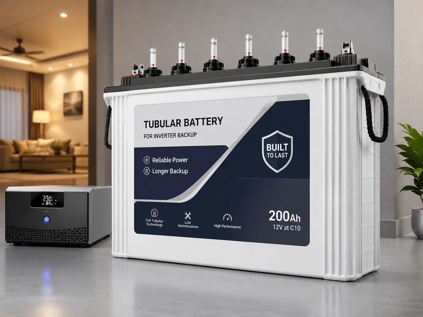 Luminous 150Ah Tall Tubular Solar Battery